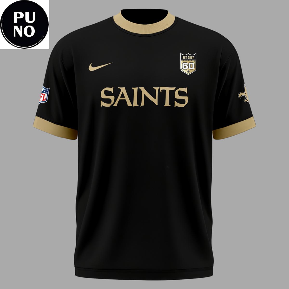 New Orleans Saints 2026 Anniversary 60 Years Hoodie T-Shirt
