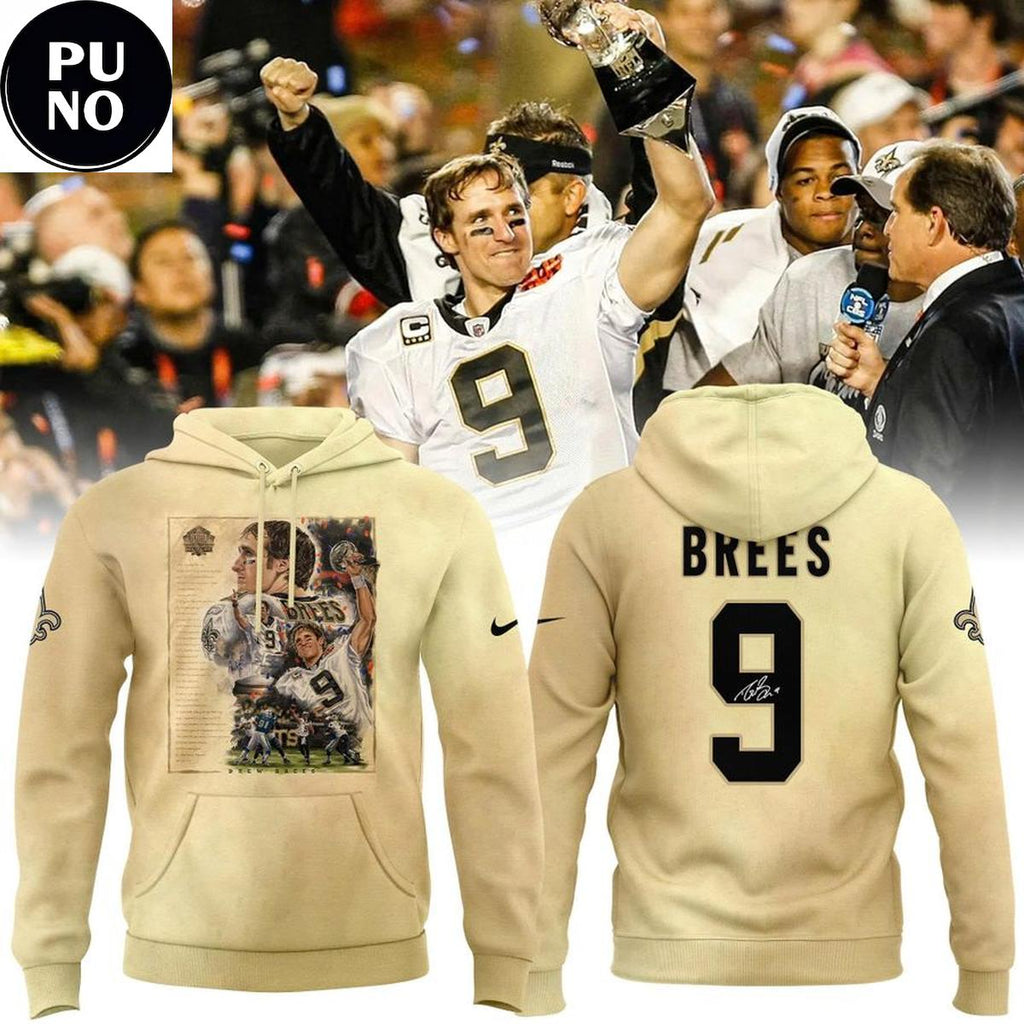 New Orleans Saints Drew Brees Hall of Fame Class of 2026 Hoodie T-Shirt
