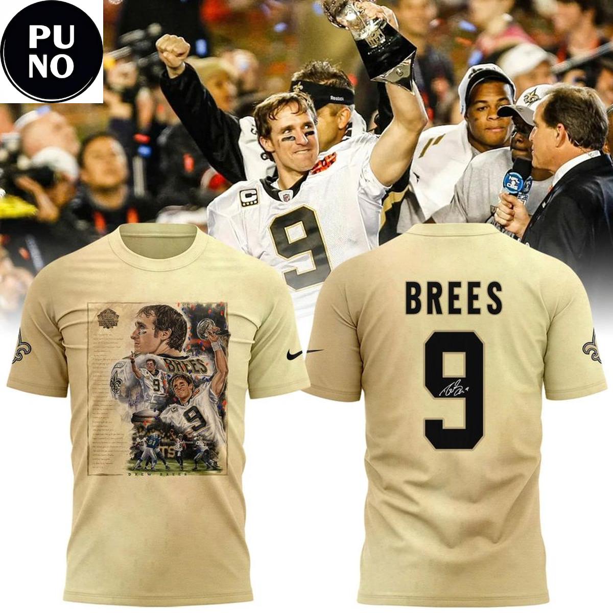 New Orleans Saints Drew Brees Hall of Fame Class of 2026 Hoodie T-Shirt