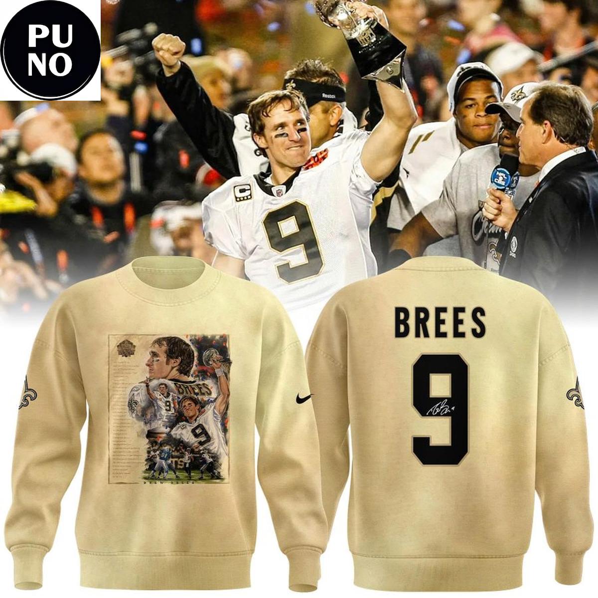 New Orleans Saints Drew Brees Hall of Fame Class of 2026 Hoodie T-Shirt