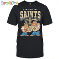 New Orleans Saints Flintstones Football T Shirt
