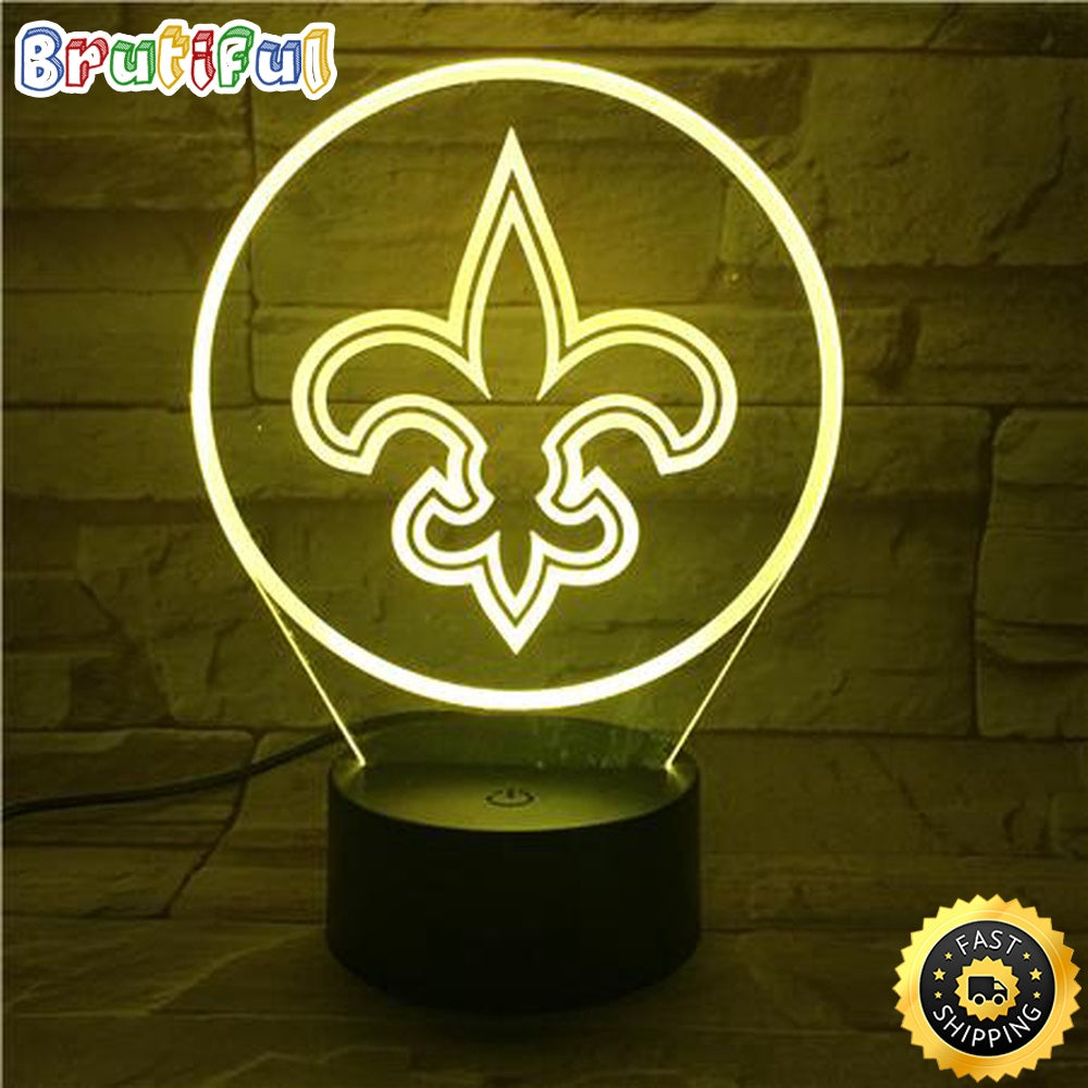 New Orleans Saints Night Light 3D LED Lamp