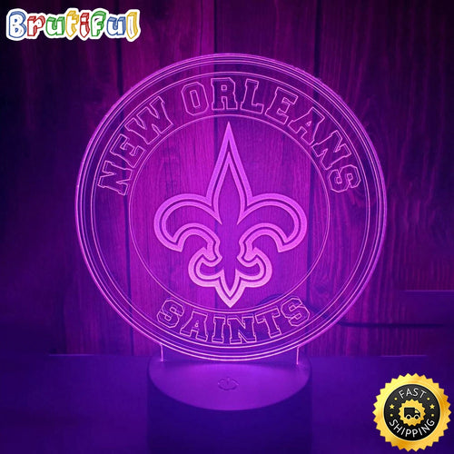 New Orleans Saints Night Light 3D LED Lamp Sports