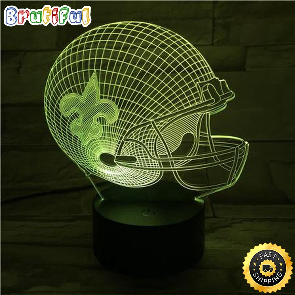 New Orleans Saints Night Light Sports 3D Illusion LED Lamp