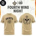 New Orleans Saints x Fourth Wing Night 2026 Hoodie T-Shirt