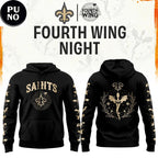 New Orleans Saints x Fourth Wing Night 2026 Hoodie T-Shirt
