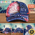 New York Giants Baseball Cap Flower New Trending Custom Cap For Fan