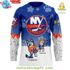 New York Islanders Bluey Bingo Hockey Jersey Kids Special
