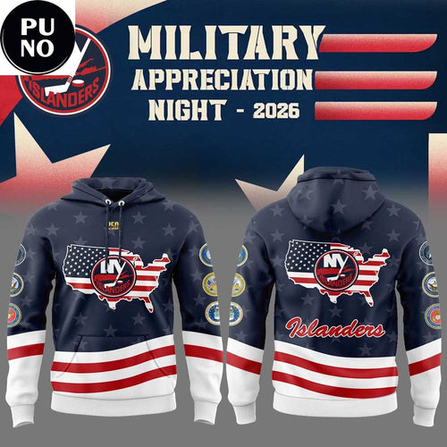 New York Islanders x Military Appreciation 2026 Hoodie T-Shirt