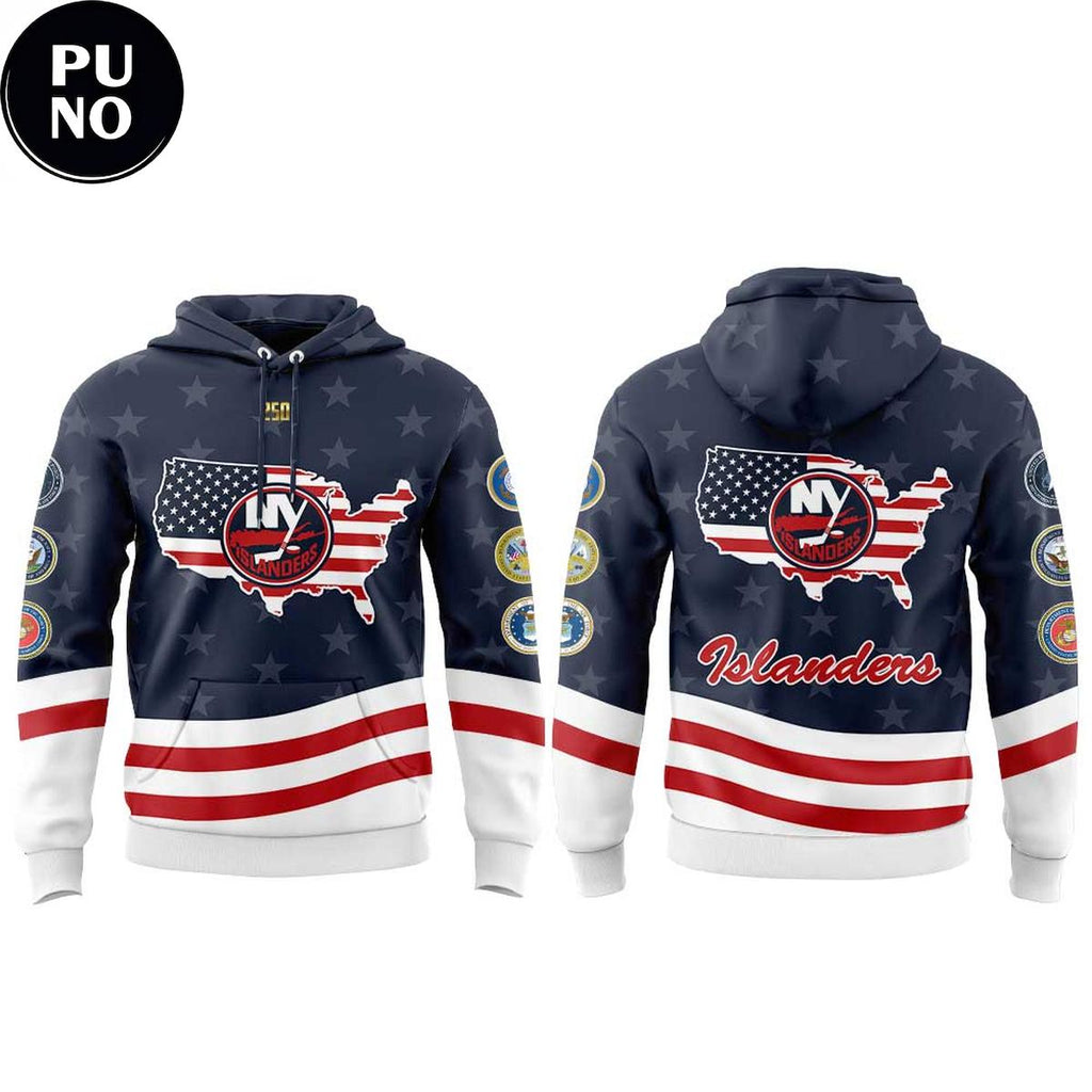 New York Islanders x Military Appreciation 2026 Hoodie T-Shirt