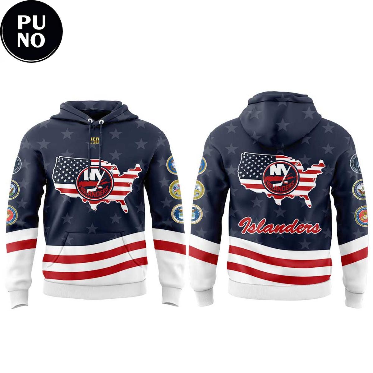 New York Islanders x Military Appreciation 2026 Hoodie T-Shirt