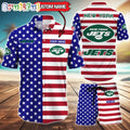 New York Jets American Flag Hawaii Shirt