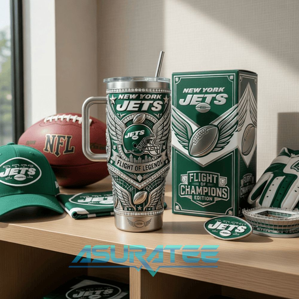 New York Jets Flight of Champions Edition YETI Tumbler
