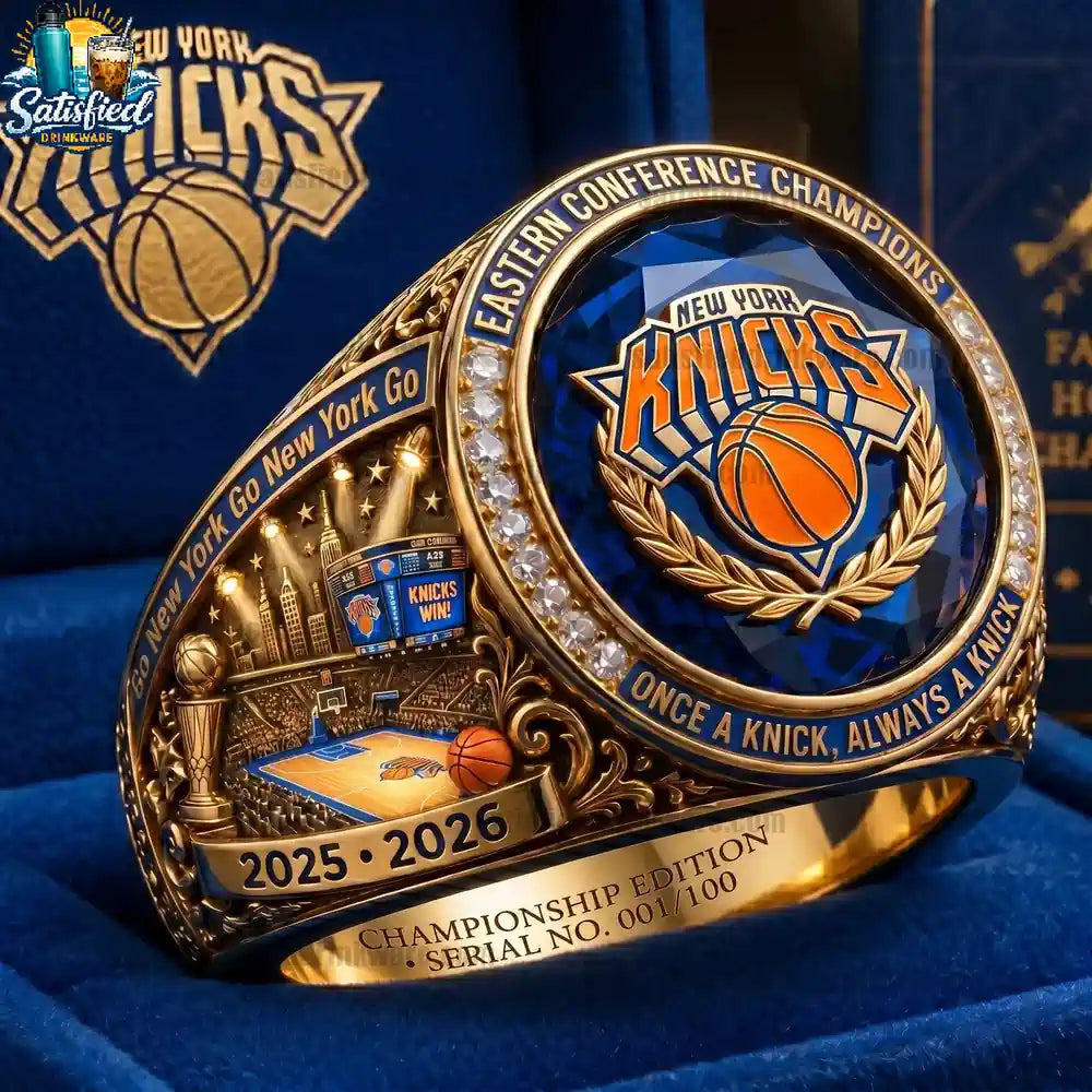 New York Knicks 2025-2026 Eastern Conference Champions Collector Ring