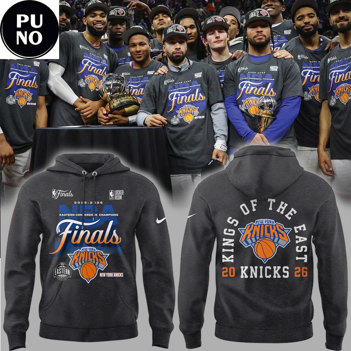 New York Knicks 2026 Finals Game NBA Kings of the East Hoodie T-Shirt
