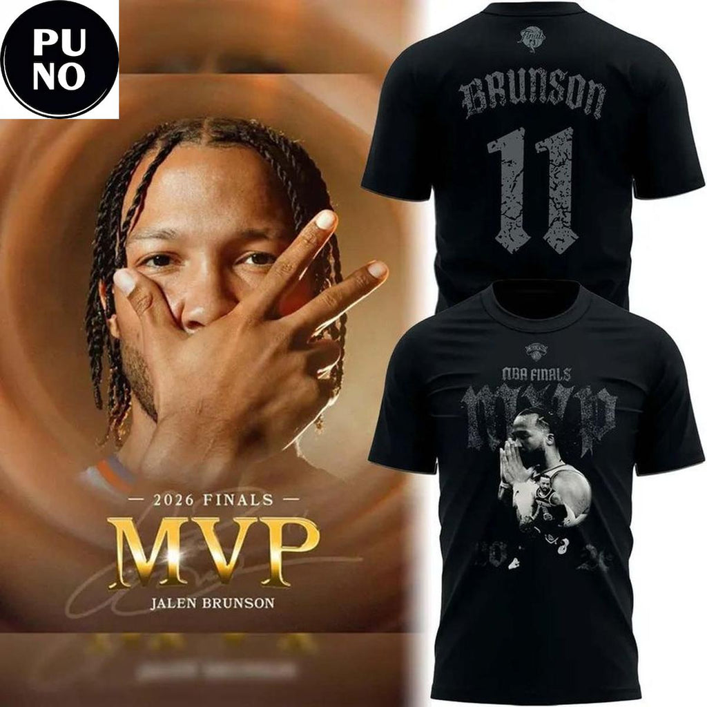 New York Knicks 2026 NBA Finals MVP Jalen Brunson T-Shirt