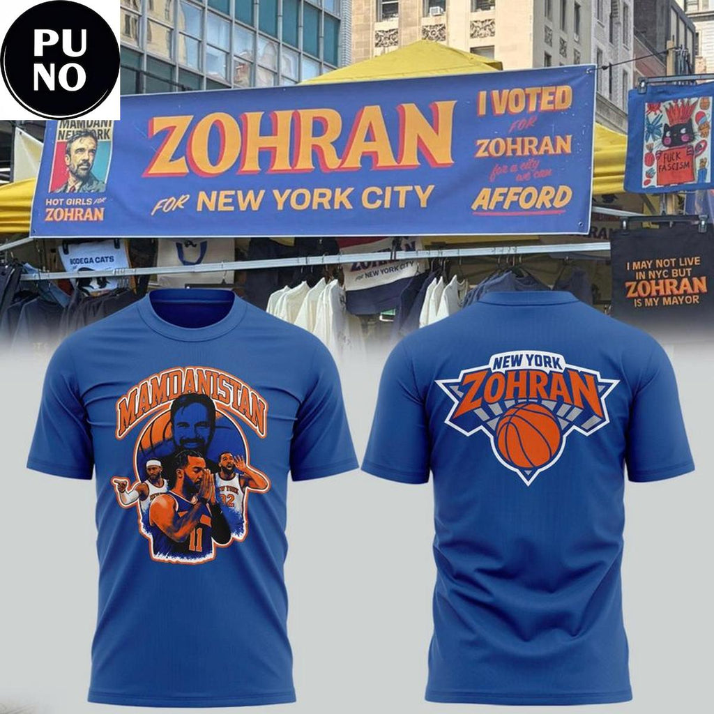 New York Knicks 2026 Zohran Mamdani for New York City T-Shirt