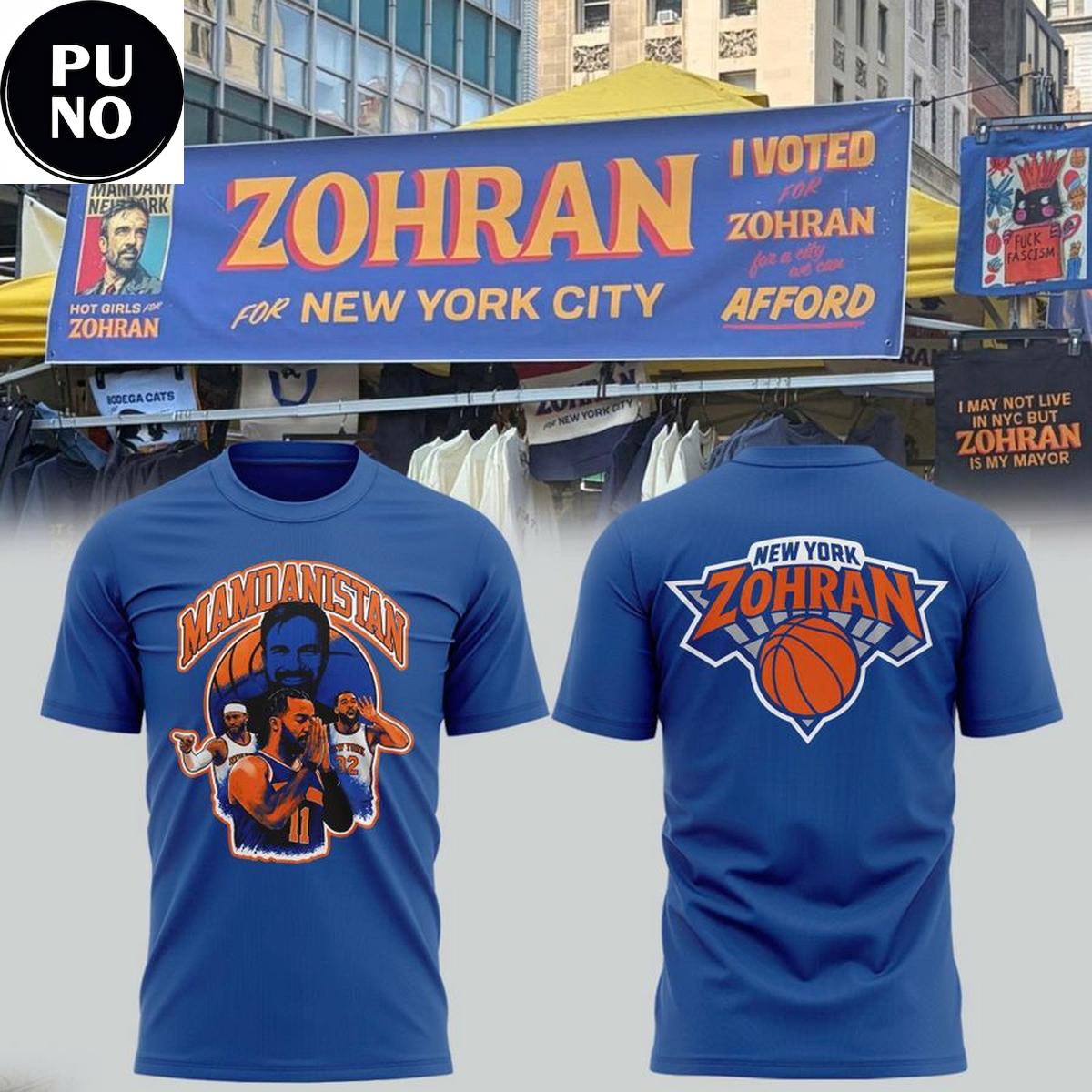 New York Knicks 2026 Zohran Mamdani for New York City T-Shirt