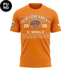 New York Knicks 3-Time Champions NBA 2026 T-Shirt