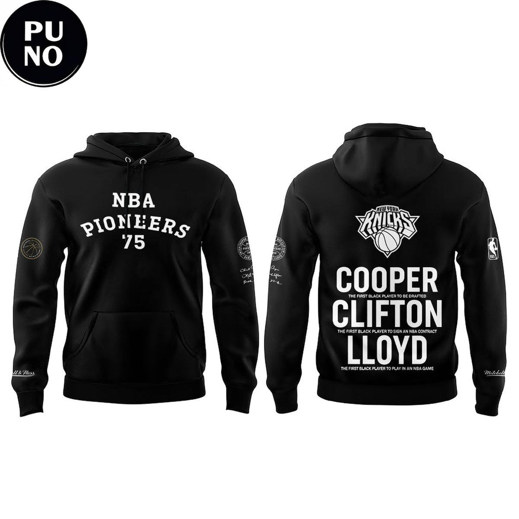 New York Knicks NBA Pioneers Cooper Clifton Lloyd 1950-2026 Hoodie T-Shirt