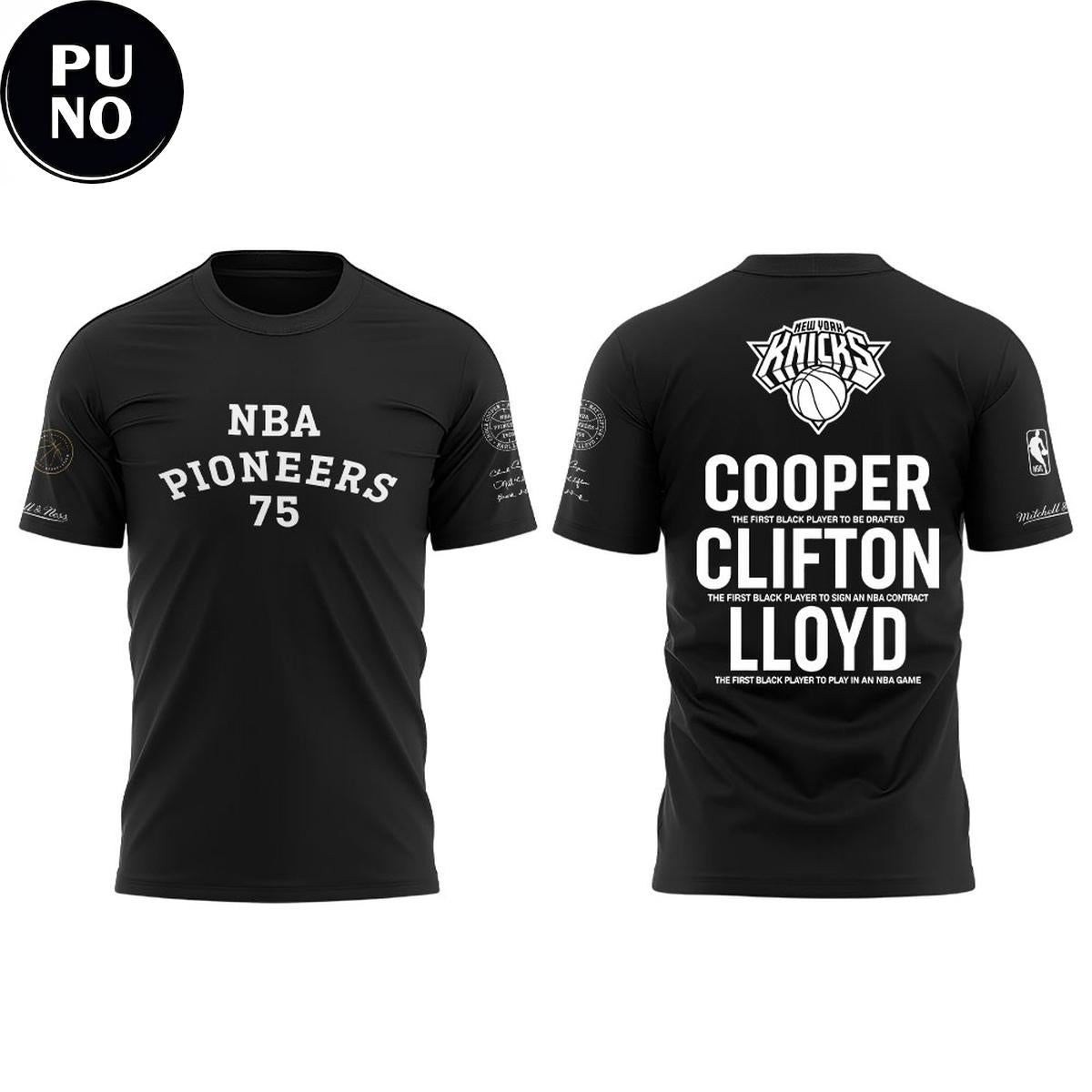 New York Knicks NBA Pioneers Cooper Clifton Lloyd 1950-2026 Hoodie T-Shirt