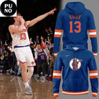 New York Knicks Tyler Kolek Statue of Liber3 Blue Hoodie T-Shirt