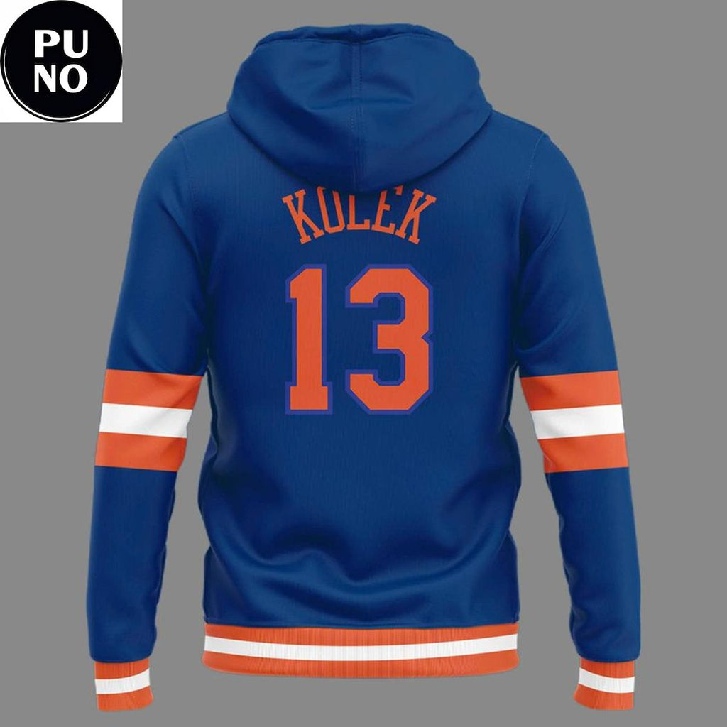 New York Knicks Tyler Kolek Statue of Liber3 Blue Hoodie T-Shirt