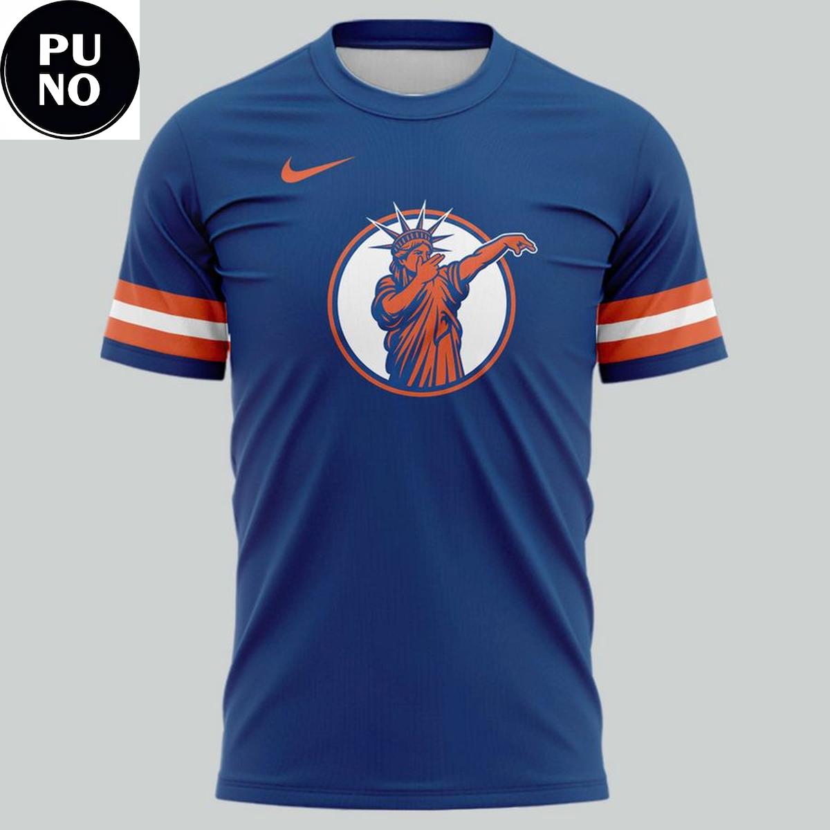 New York Knicks Tyler Kolek Statue of Liber3 Blue Hoodie T-Shirt