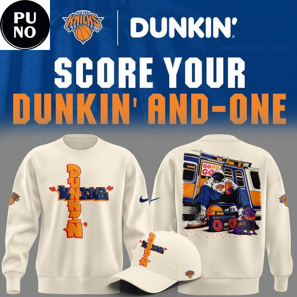 New York Knicks x Dunkin’ And-One Hoodie Shirt