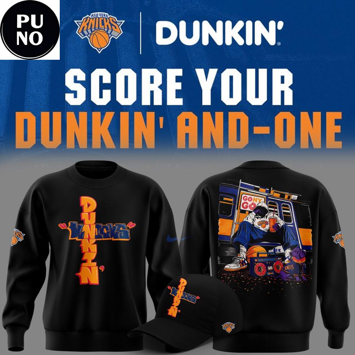 New York Knicks x Dunkin’ And-One Hoodie Shirt