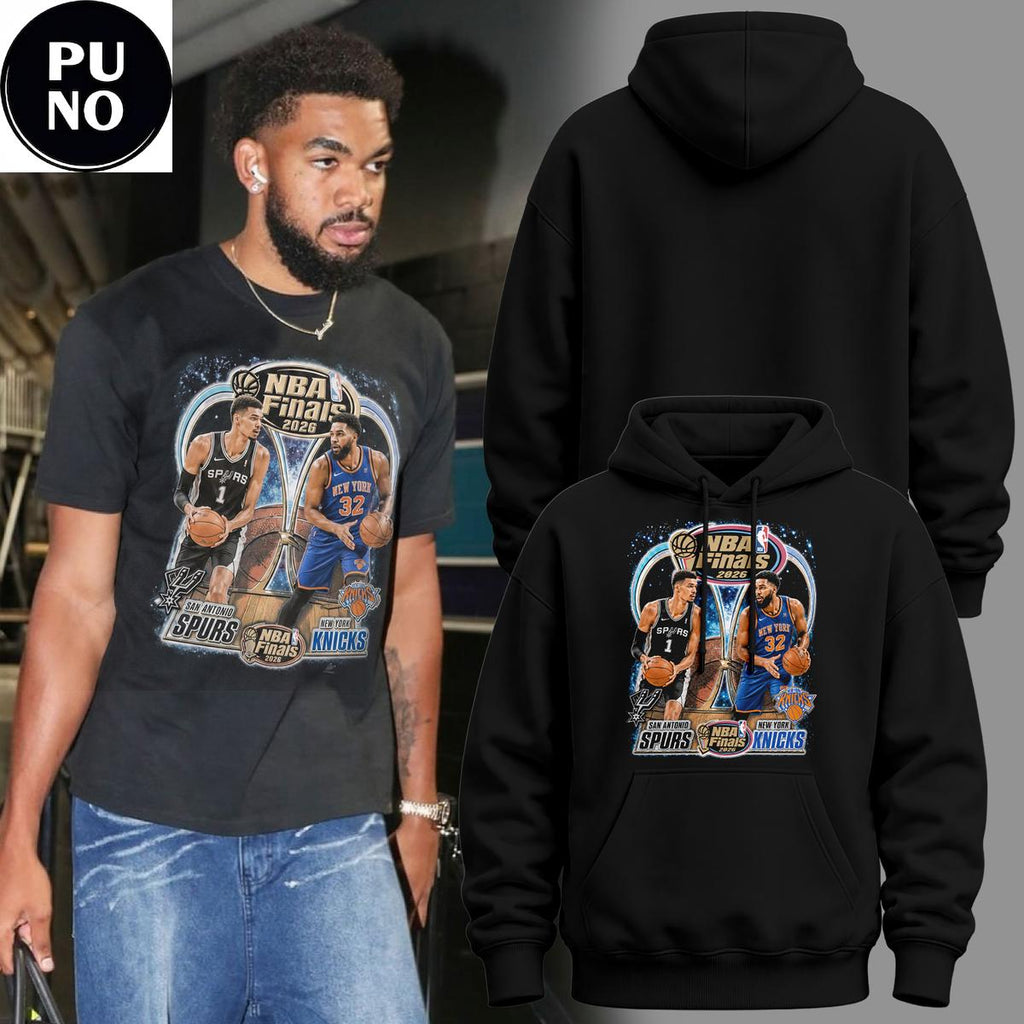 New York Knicks x San Antonio Spurs NBA Finals Game 2026 Hoodie T-Shirt