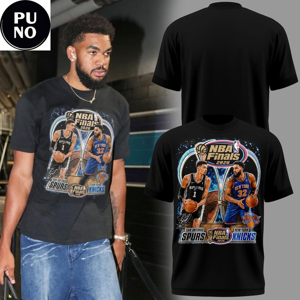 New York Knicks x San Antonio Spurs NBA Finals Game 2026 Hoodie T-Shirt
