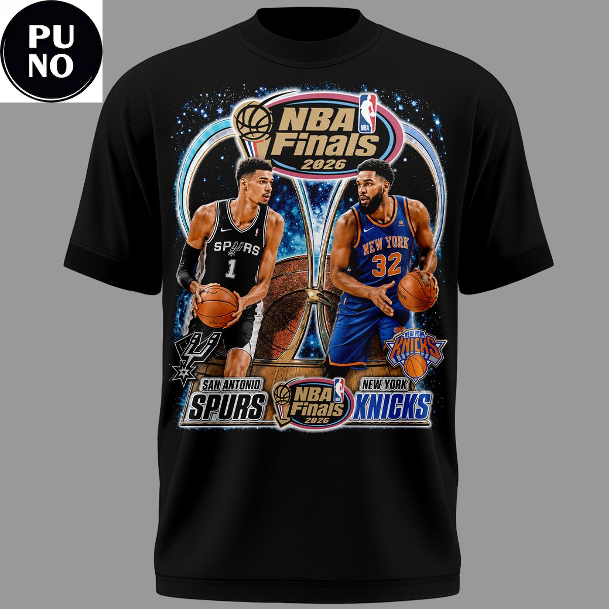 New York Knicks x San Antonio Spurs NBA Finals Game 2026 Hoodie T-Shirt
