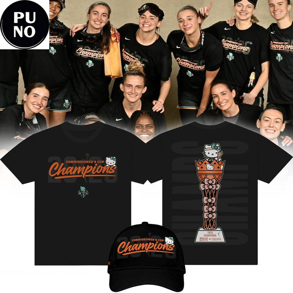 New York Liberty x Hello Kitty 2026 WNBA Champions Cup Shirt