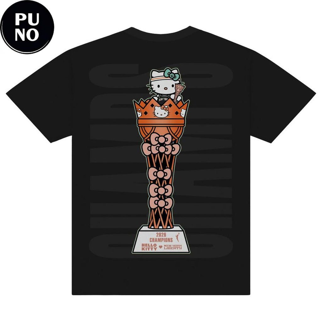 New York Liberty x Hello Kitty 2026 WNBA Champions Cup Shirt