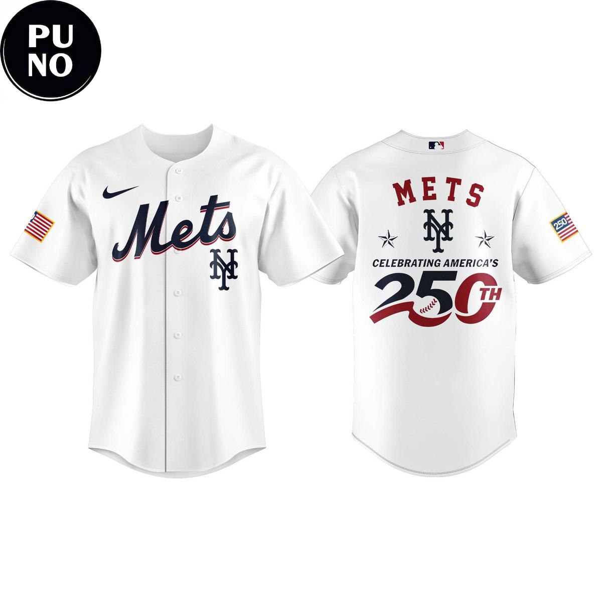New York Mets 2026 Celebrating America’s 250th Baseball Jersey