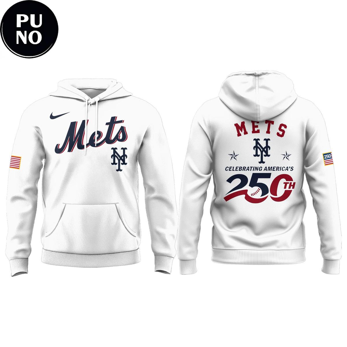 New York Mets 2026 Celebrating America’s 250th Hoodie T-Shirt