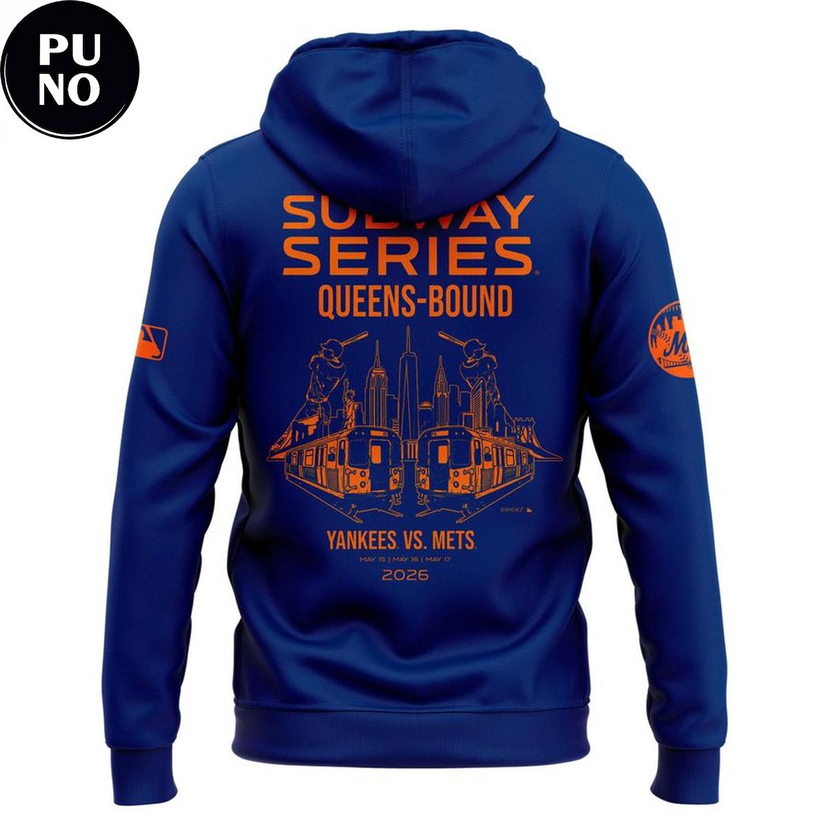 New York Mets 2026 Subway Series Queens-Bound Hoodie T-Shirt