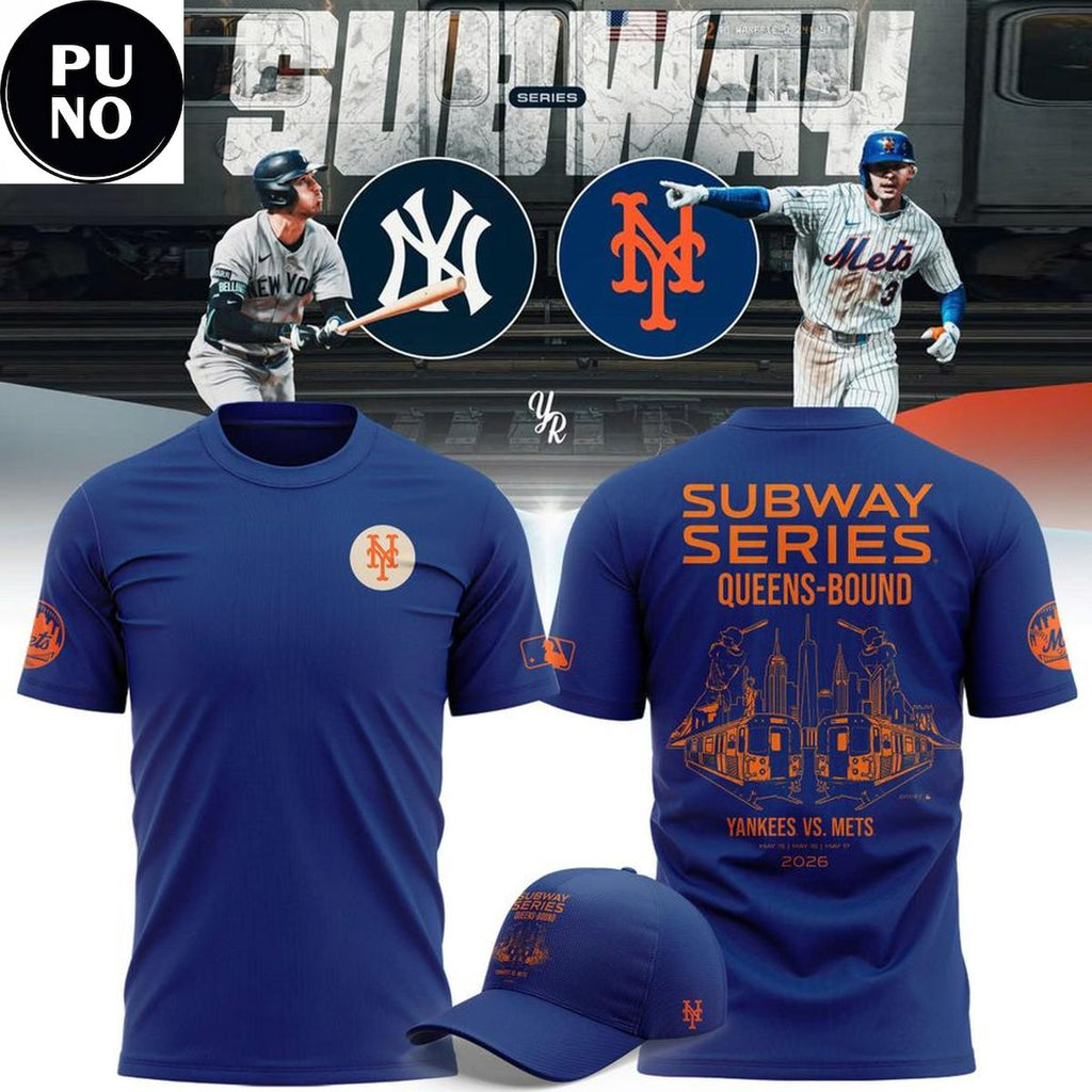 New York Mets 2026 Subway Series Queens-Bound Hoodie T-Shirt