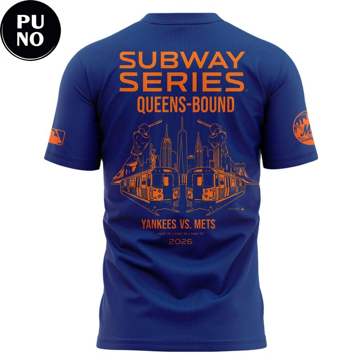 New York Mets 2026 Subway Series Queens-Bound Hoodie T-Shirt