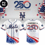 New York Mets America 250 Anniversary 1776-2026 Baseball Jersey