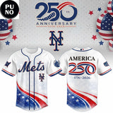 New York Mets America 250 Anniversary 1776-2026 Baseball Jersey
