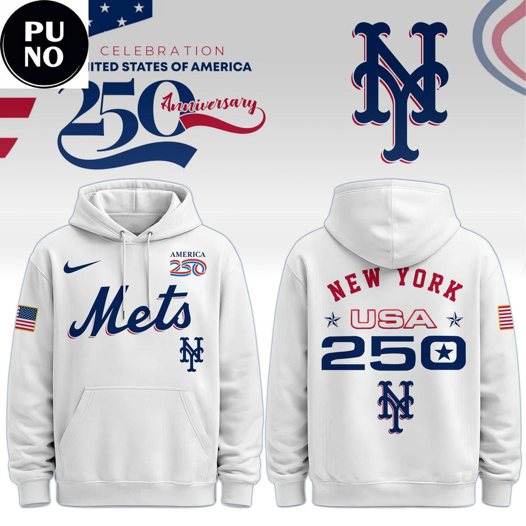 New York Mets Celebration USA 250 Anniversary 2026 Hoodie