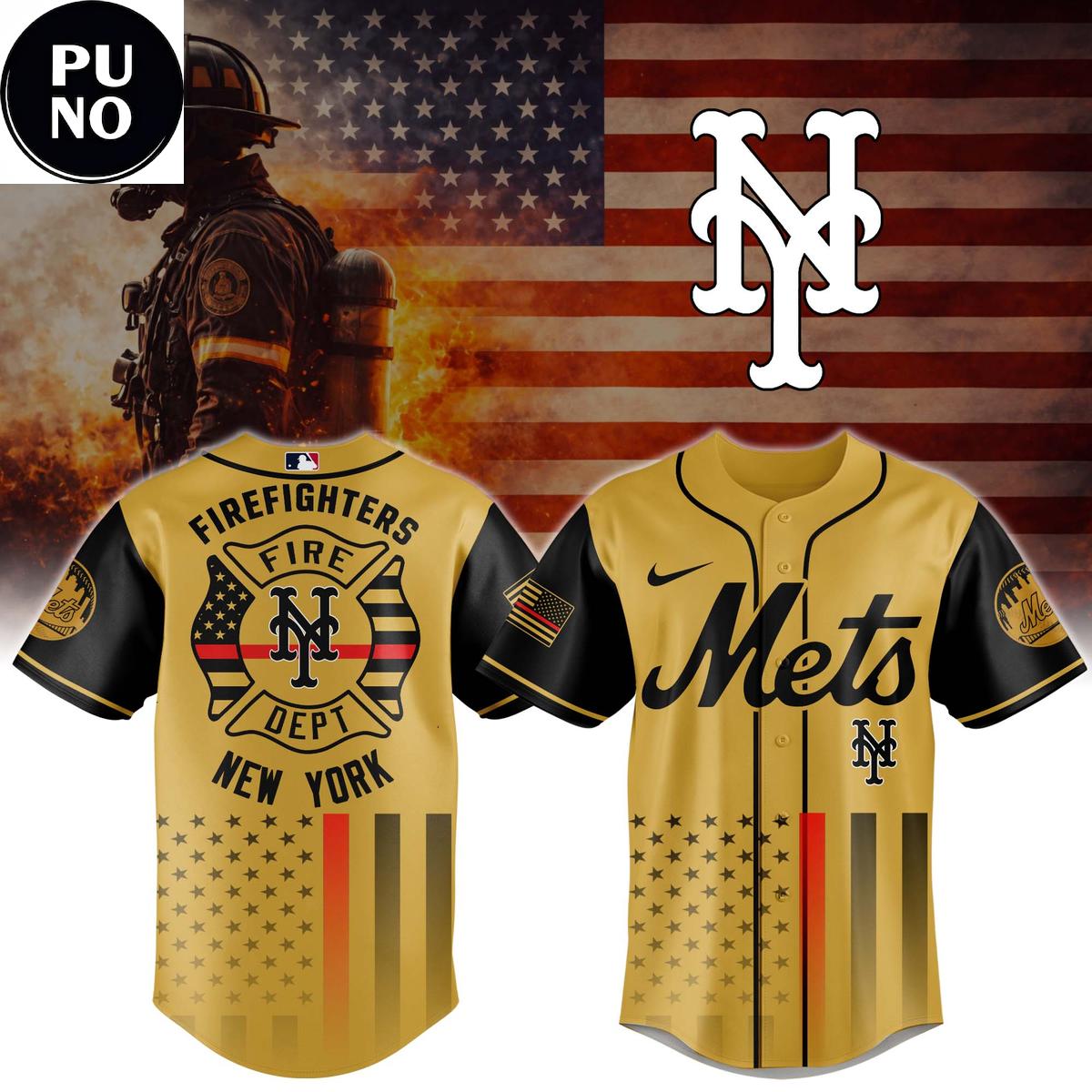 New York Mets National Firefighter Appreciation 2026 Baseball Jersey