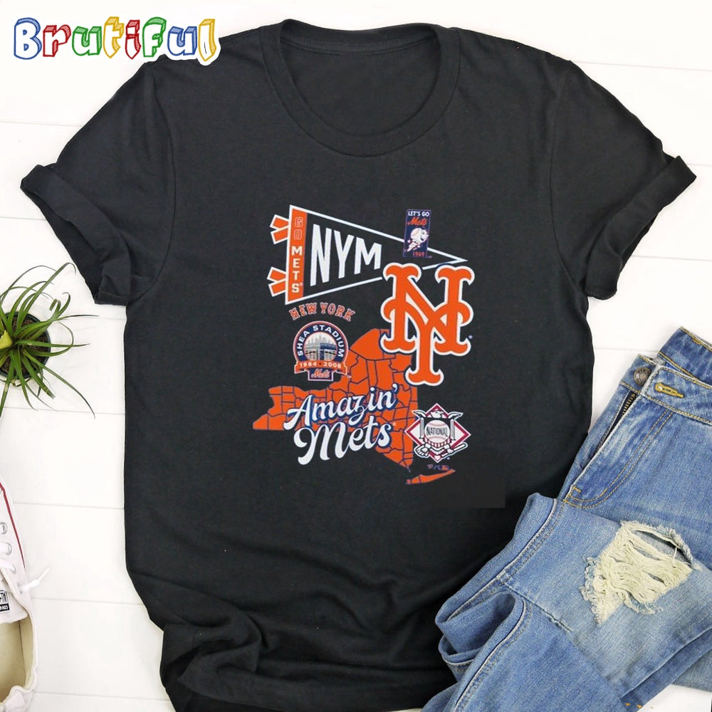 New York Mets Split Zone Amazin’ Mets T Shirt