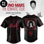 New York Mets x Bruno Mars The Romantic Tour 2026 New Baseball Jersey