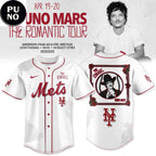 New York Mets x Bruno Mars The Romantic Tour 2026 New Baseball Jersey