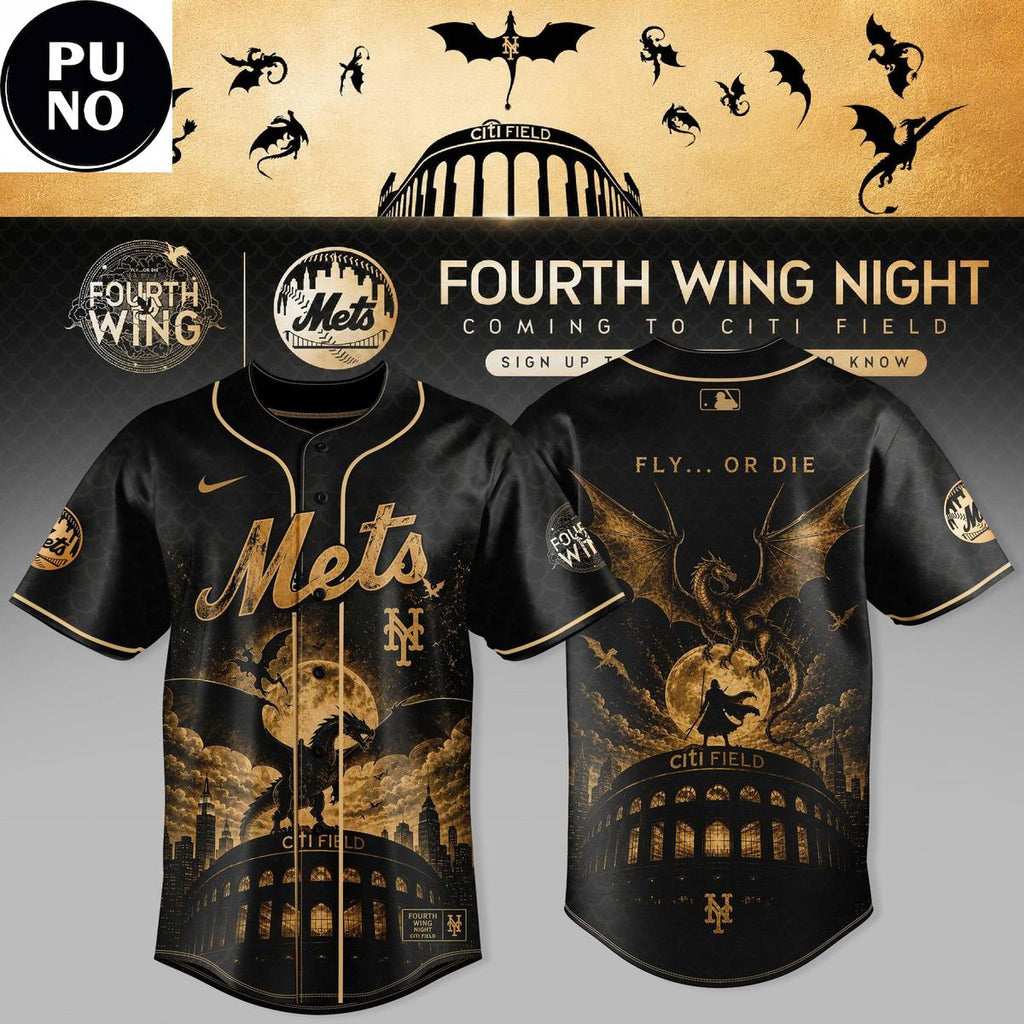 New York Mets x Fourth Wing Night 2026 Baseball Jersey