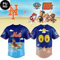 New York Mets x Paw Patrol Night 2026 Beach Safety Trail Personalized Baseball Jersey