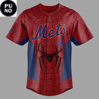 New York Mets x Spider-Man Brand New Day 2026 Personalized Baseball Jersey